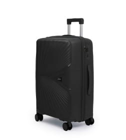 Чемодан на колёсах Maleta PP53 Черный,L (большой),76х48х31(+5) см, 105 л.Полипропилен, 4 колеса