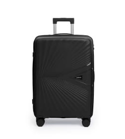 Чемодан на колёсах Maleta PP53 Черный,L (большой),76х48х31(+5) см, 105 л.Полипропилен, 4 колеса