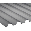 Профилированный монолитный поликарбонат МП-20  0,8*1150*3000 (серый)