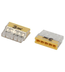 Клемма быстрозажимная 2273-205 компактная 5-проводная 0.2-2.5 мм2 (упаковка 30 шт.) ЭРА NO-225-360