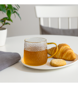 Кружка стеклянная RM080293, 350мл (7,5х12см)