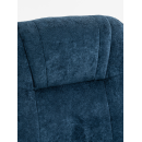 Кресло вибромассажное с пуфом CALVIANO 22, синий плюш