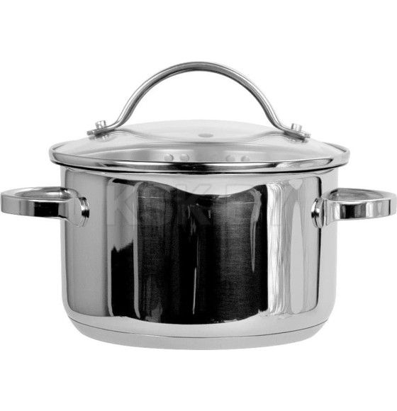 Кастрюля 1,9 л Д=16 см со стеклянной крышкой TVK0423010 Уран (TVK0423010) 