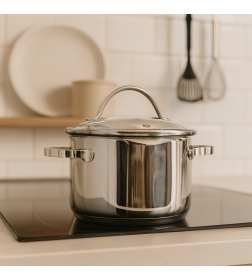 Кастрюля 1,9 л Д=16 см со стеклянной крышкой TVK0423010 Уран