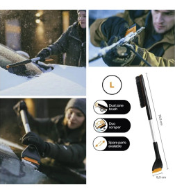 Щетка для снега 76см со скребком Plus FISKARS