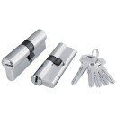 Цилиндровый механизм Fuaro 2000 ZMKnob80(35+10+35) CP хром 5Key (40345) 