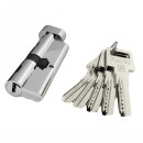 Цилиндровый механизм Fuaro R6002 Knob80(35+10+35) CP хром 5Key с вертушкой (26089) 