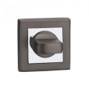 Завертка квадратная WC MBNB/CP E-8 (графит/хром) (Локит,Локстайл) 