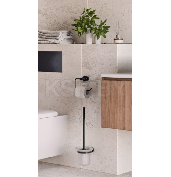 Держатель для туалетной бумаги Bisk GO Black 08624 (08624) 