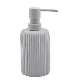 Дозатор для жидкого мыла полирезиновый Testrut Самос серый 135857