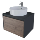 Тумба подвесная Бурэ 60 дуб бунратти под умывальник 