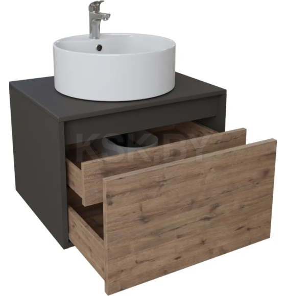 Тумба подвесная Бурэ 60 дуб бунратти под умывальник 