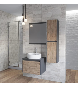 Тумба подвесная Бурэ 60 дуб бунратти под умывальник 