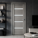 Дверь межкомнатная Амати М01, 700х2000, Экошпон, Дымчатый дуб, мателюкс матовое