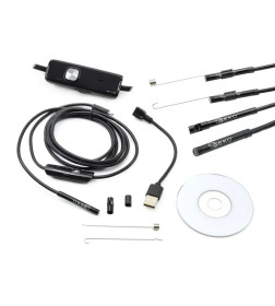 Инспекционный фонарь светодиодный, светодиодная подсветка, USB 2.0, IP67, 5,5мм х 2м, GEKO