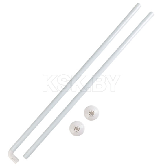 Карниз для ванной комнаты угловой  Мон Ами (90х90см) 8015-L90 ( 8015-L90) 