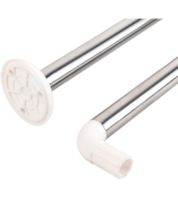 Карниз для ванной комнаты угловой  Мон Ами (80х80см) 8018-L80