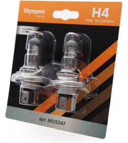 Автолампа STOREX Olympus H4.12V.60/55W (2 шт.)
