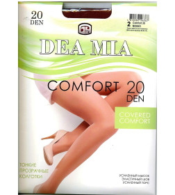 Колготки женские 1445 DEA MIA COMFORT 20, (ПА тонкие), р. 2 MOCCA