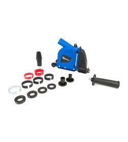 Кожух защитный с пылеотводом для углошлифмашины 115/125мм, для резки пропила 6-28мм, GEKO