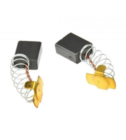 Щетки электроугольные 8х14x17мм, пружина, пятак-уши "+", для УШМ 230мм (комплект/2шт), GEKO