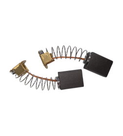 Щетки электроугольные 8х12x15мм, пружина, пятак-уши "+", для УШМ 230мм BWS (комплект/2шт), GEKO