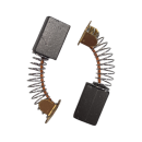 Щетки электроугольные 6х10x15мм, пружина, пятак-уши, для Makita CB100 (комплект/2шт), GEKO (G85315) 
