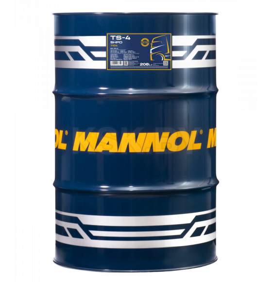 Масло моторное Mannol TS-4 7104 15W-40 SHPD CI-4/SL 208л (MN7104-208) 
