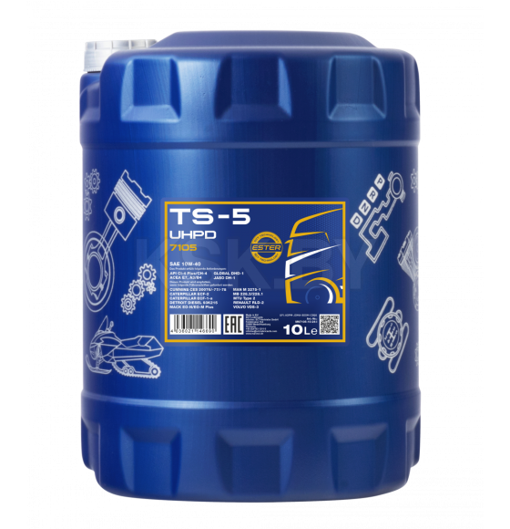 Масло моторное Mannol TS-5 7105 10W-40 CI-4/SL 10л (MN7105-10) 