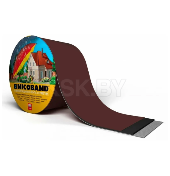 Лента-герметик NICOBAND Коричневый  3м х 7,5см