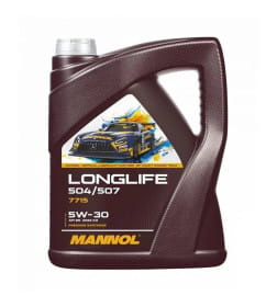 Масло моторное MANNOL Longlife 504/507 5W-30 5л.