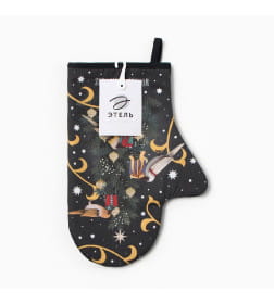 Варежка-прихватка Wonder christmas 20х28см,саржа, 100% хл, ватин 250г/м2 Этель