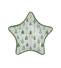 Блюдо сервировочное звезда "Елочка" 15 см