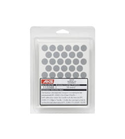 Заглушка самоприлипающая к конфирматам алюминий (PC 2540) (1л=50шт) Pacific