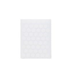 Заглушка самоприлипающая к конфирматам белый гладкий (PC 2501) (1л=50шт) Pacific