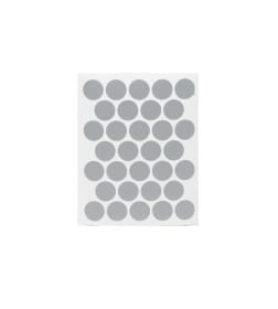 Заглушка самоприлипающая к эксцентрику алюминий (PC 2544) (1л=32шт) Pacific