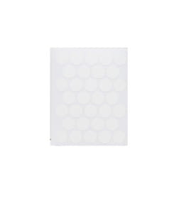 Заглушка самоприлипающая к эксцентрику белый гладкий (PC 2506) (1л=32шт) Pacific