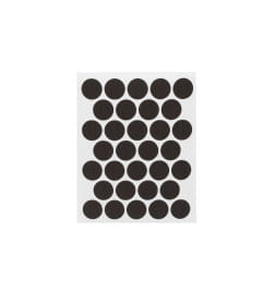 Заглушка самоприлипающая к эксцентрику венге (PC 2184) (1л=32шт) Pacific