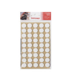 Подкладка самоприлипающая фетровая d15мм (1лист-45шт) белая Folmag