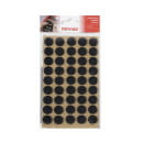 Подкладка самоприлипающая фетровая d15мм (1лист-45шт) черная Folmag (111170) 