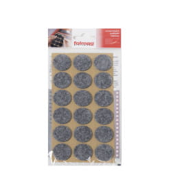 Подкладка самоприлипающая фетровая d25мм (1лист-18шт) серая Folmag