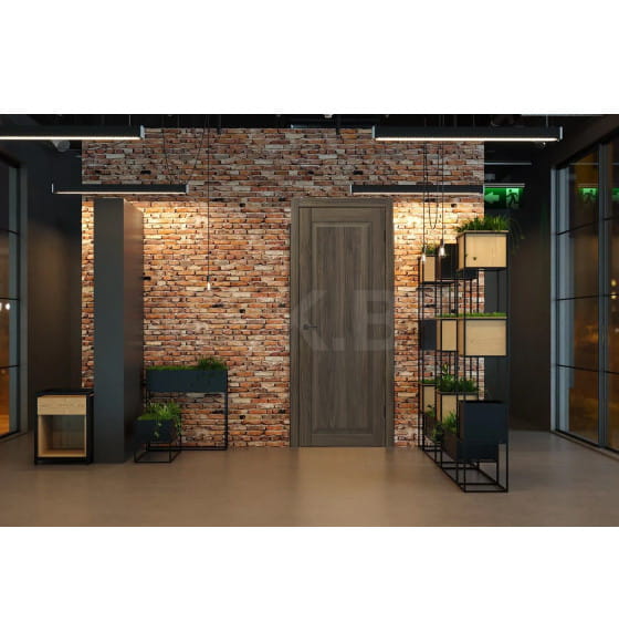 Дверное полотно Contur Classic KX80  ДГ Дуб форест 2000х600х35мм