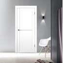 Дверное полотно Contur Modern MX2  ДО Белый 2000х600х35мм,стекло белый лак