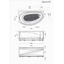 Ванна акриловая 1Marka Damelia 150х90 L (01дам1590л) 
