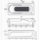 Ванна акриловая 1Marka Danaya 180х80 см (01дан1880) 