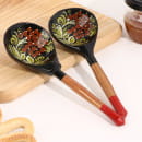 Ложка полубаская с росписью ягодка 19×6 см, МИКС (10449063) 