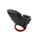 Кресло вибромассажное Calviano с подъемным пуфом и подогревом 2161 black