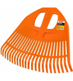 Грабли веерные пластмассовые 23 зуба 500 мм с фибергласовым черенком Гардения 010820-4