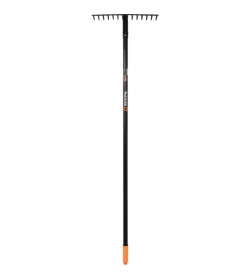 Грабли прямые 14 зубьев (сталь, с металлическим черенком) Вихрь 73/7/1/13