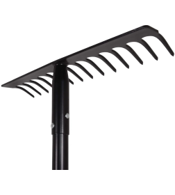 Грабли прямые 14 зубьев (сталь, с металлическим черенком) Вихрь 73/7/1/13